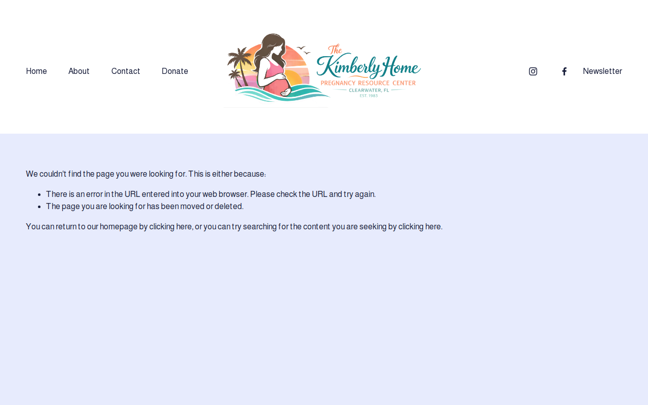 Kimberly Home Thrift Shoppe website preview