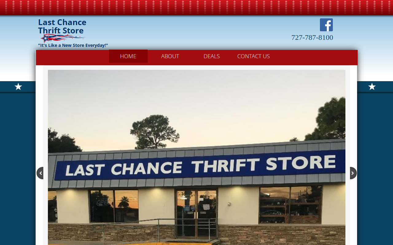 Last Chance Thrift Store website preview
