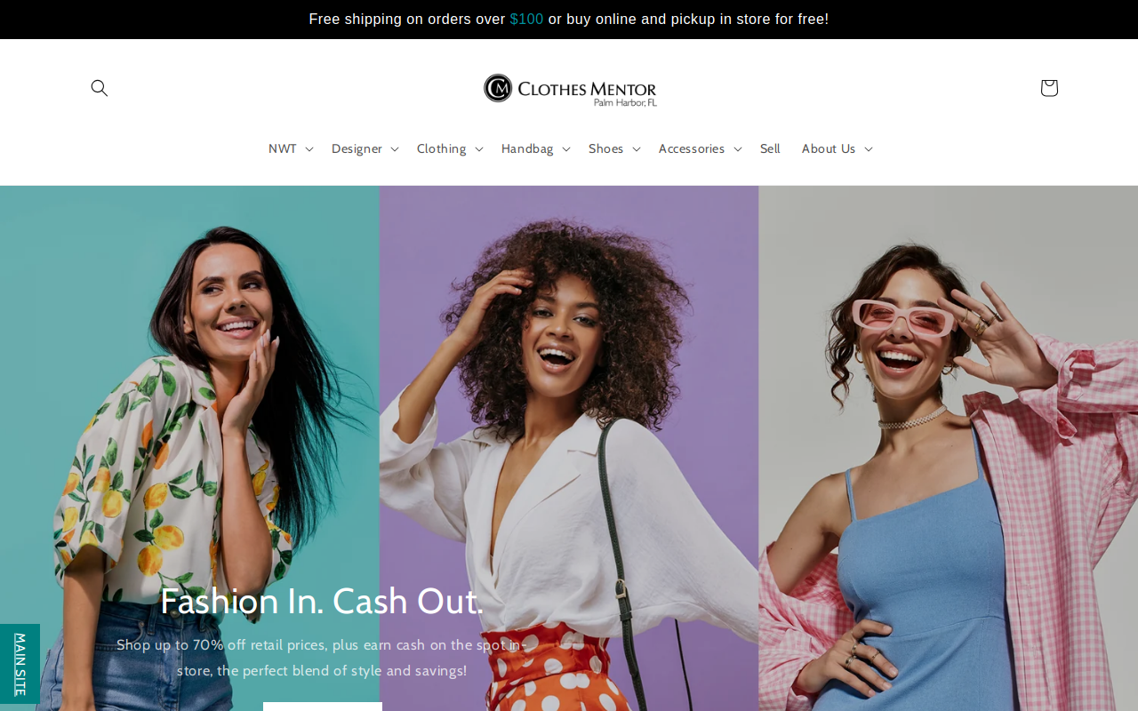 Clothes Mentor Palm Harbor, FL website preview