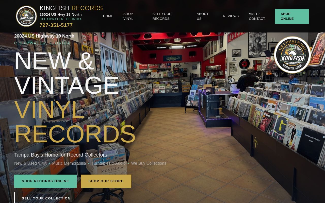 Kingfish Records website preview