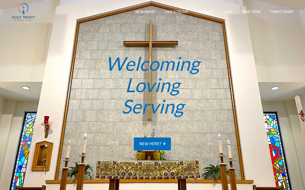 Holy Trinity Thrift Shop website preview