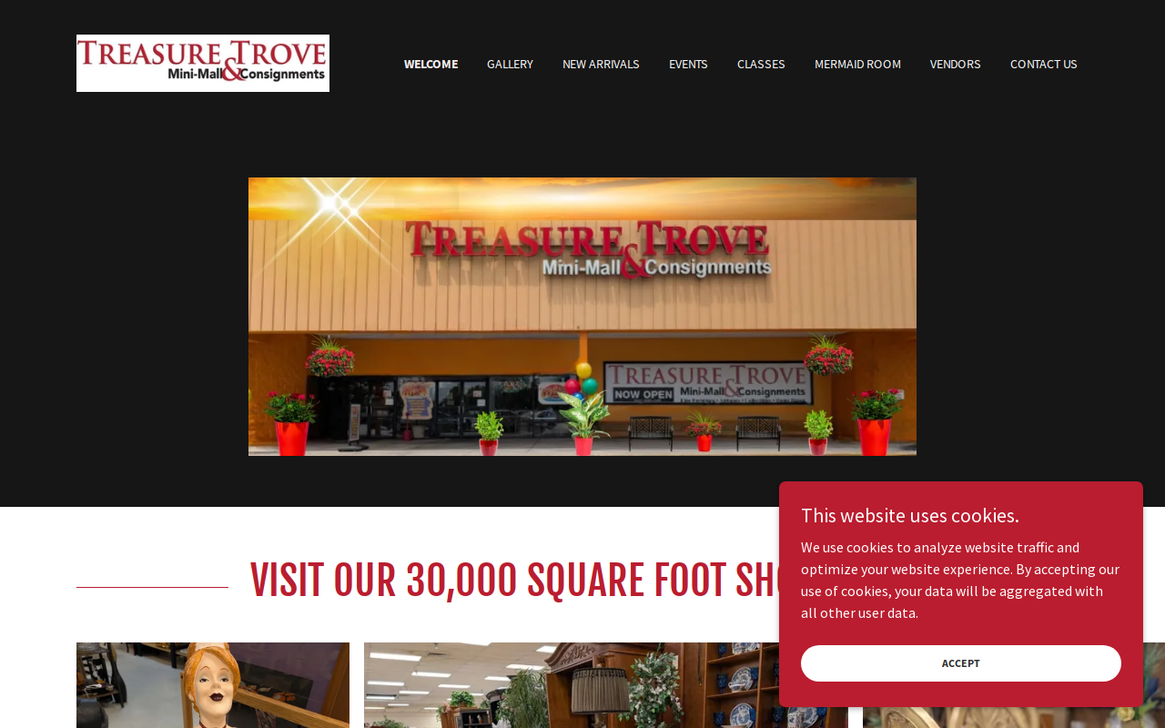 Treasure Trove Mini Mall and Consignments website preview
