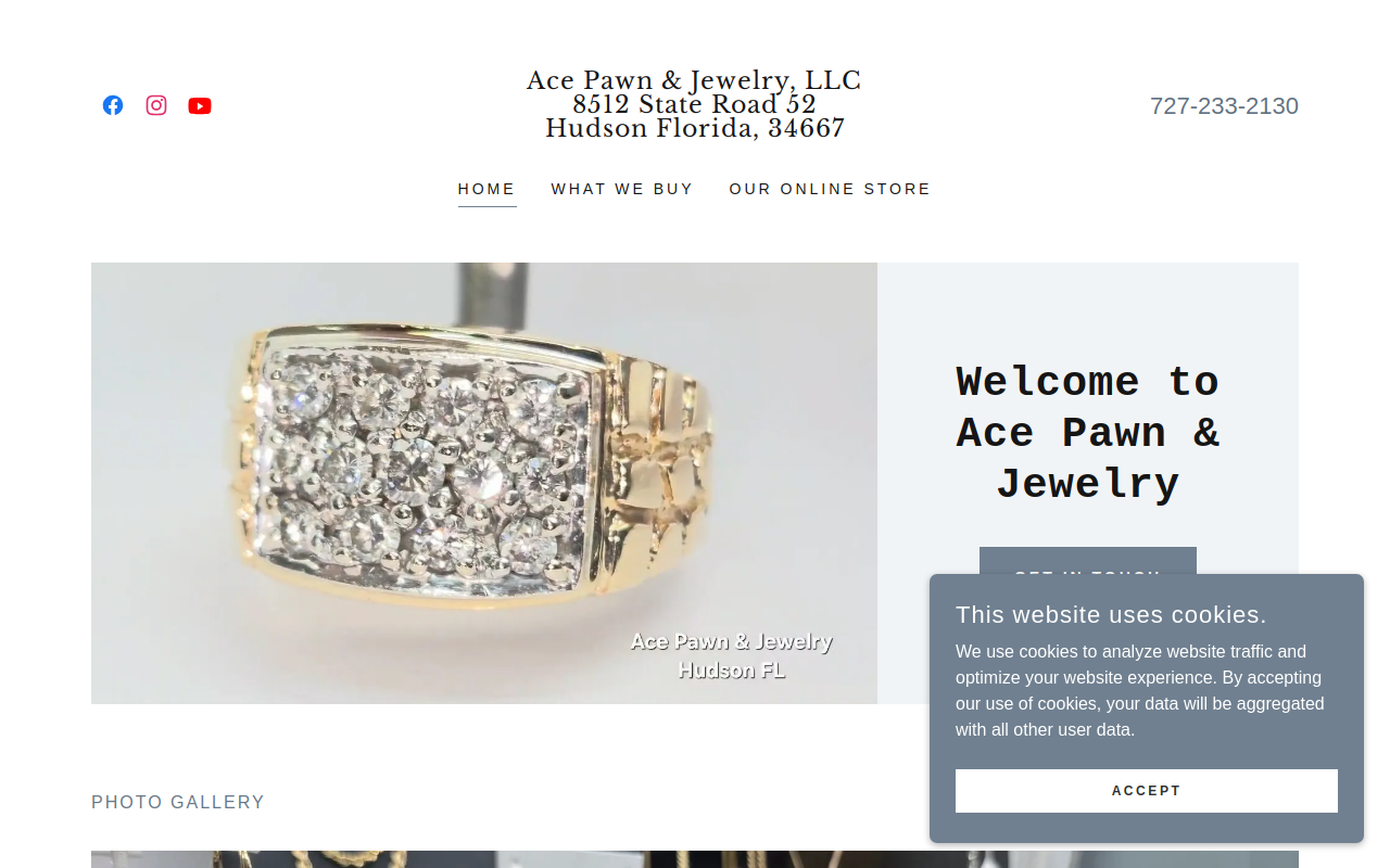 Ace Pawn & Jewelry website preview