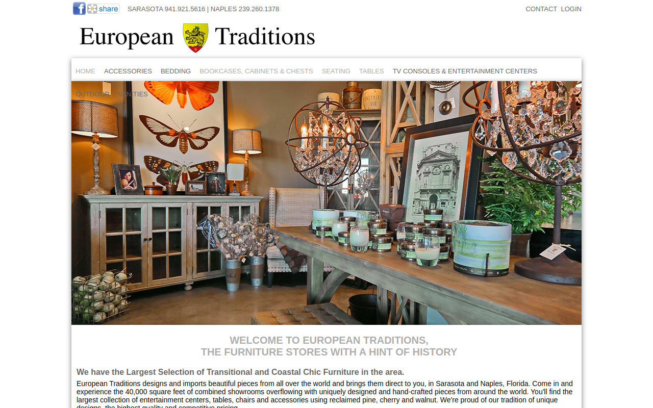 European Traditions website preview