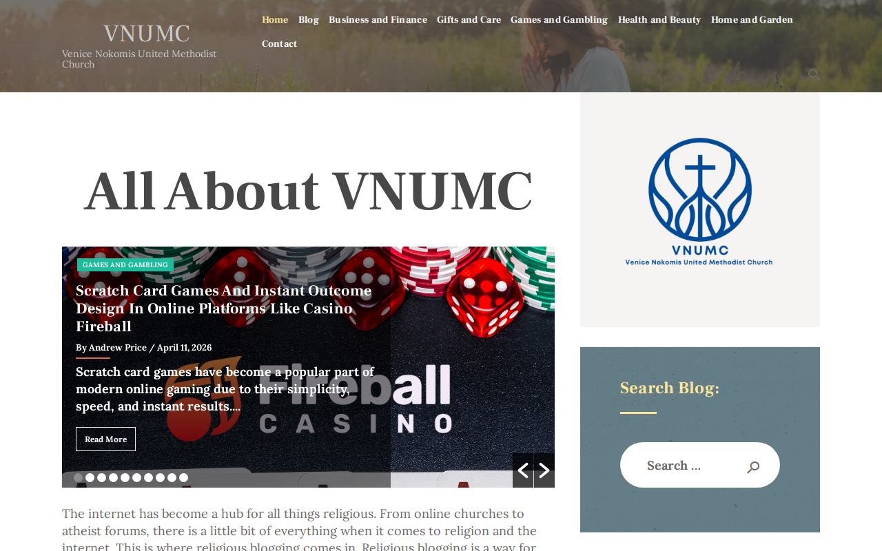 Venice-Nokomis United Methodist website preview