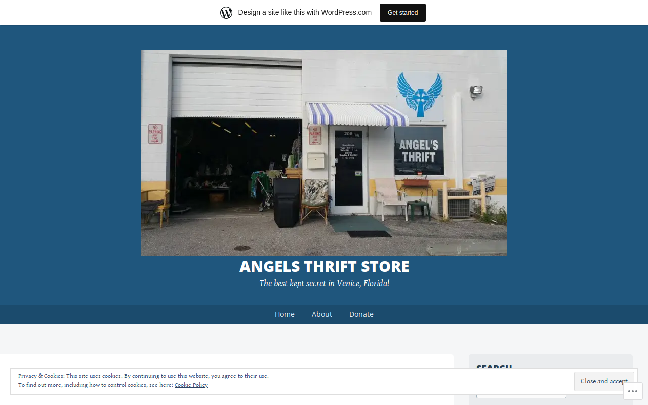 Angels Thrift Store website preview