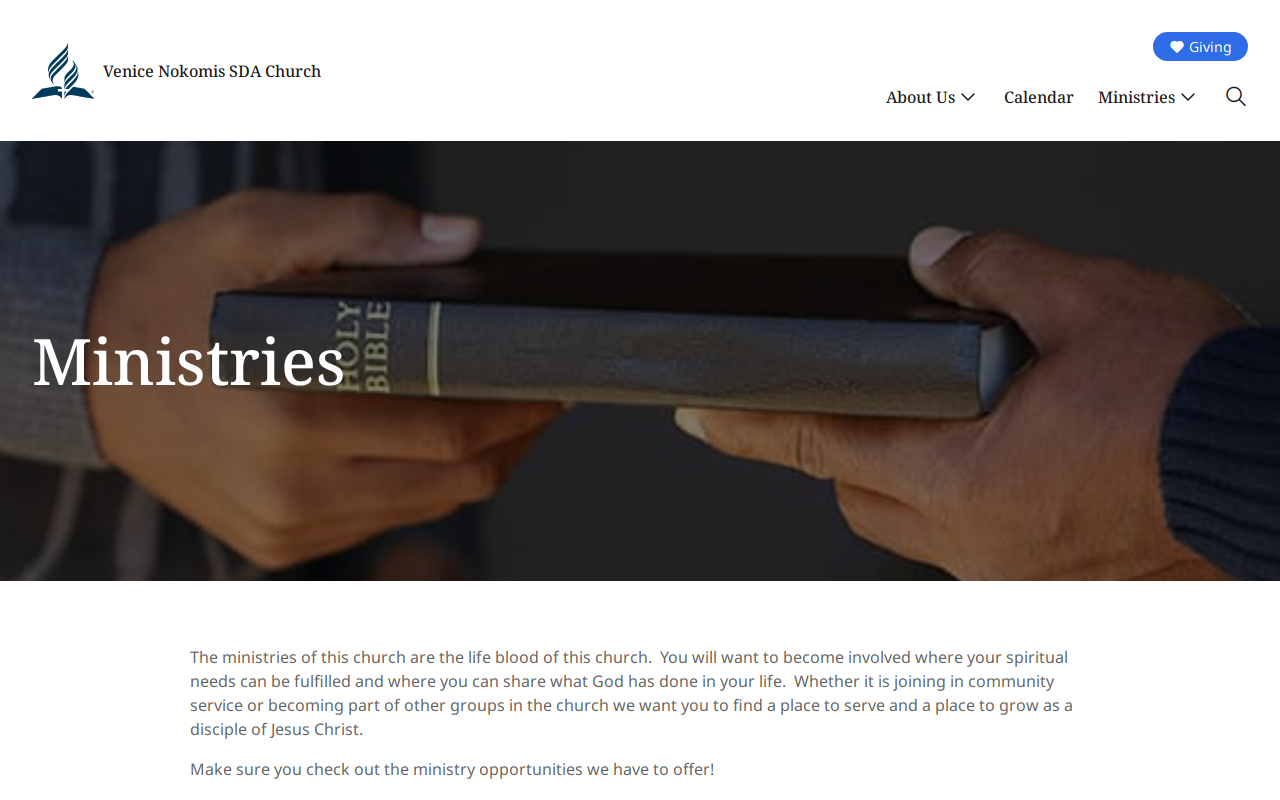 ACTS Center website preview