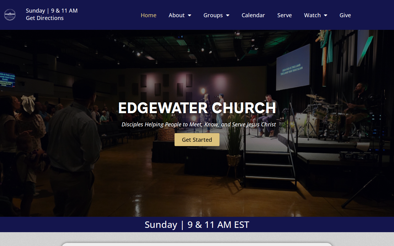 Edgewater Thrift Store website preview
