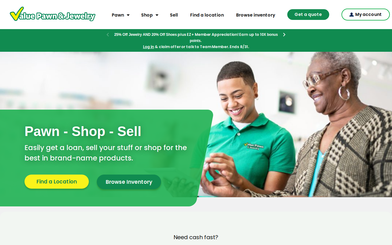 Torrecilla Jr Jewelry Pawnshop website preview