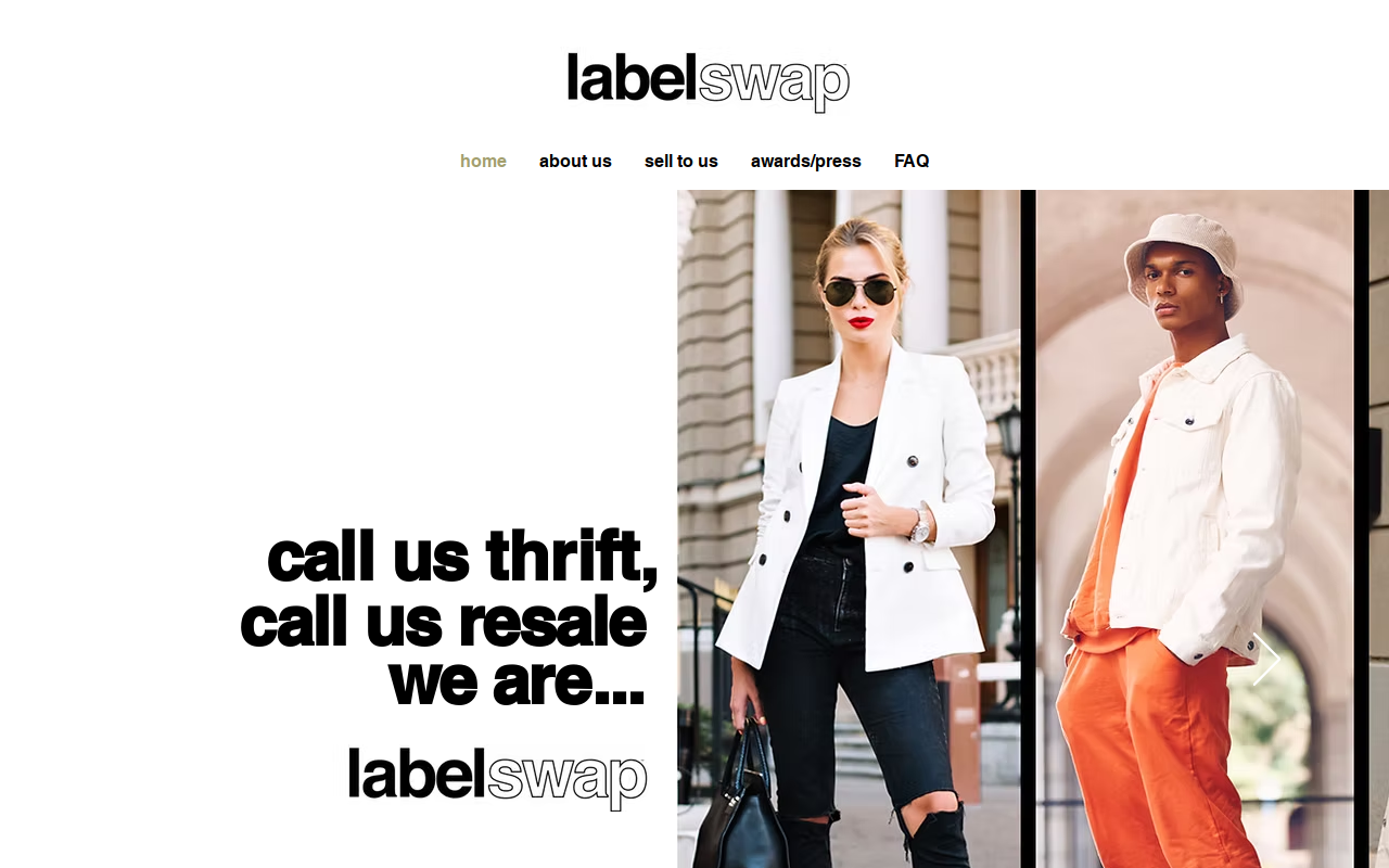 labelswap website preview