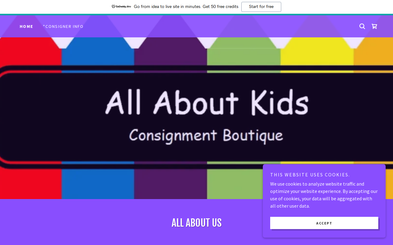 All About Kids website preview