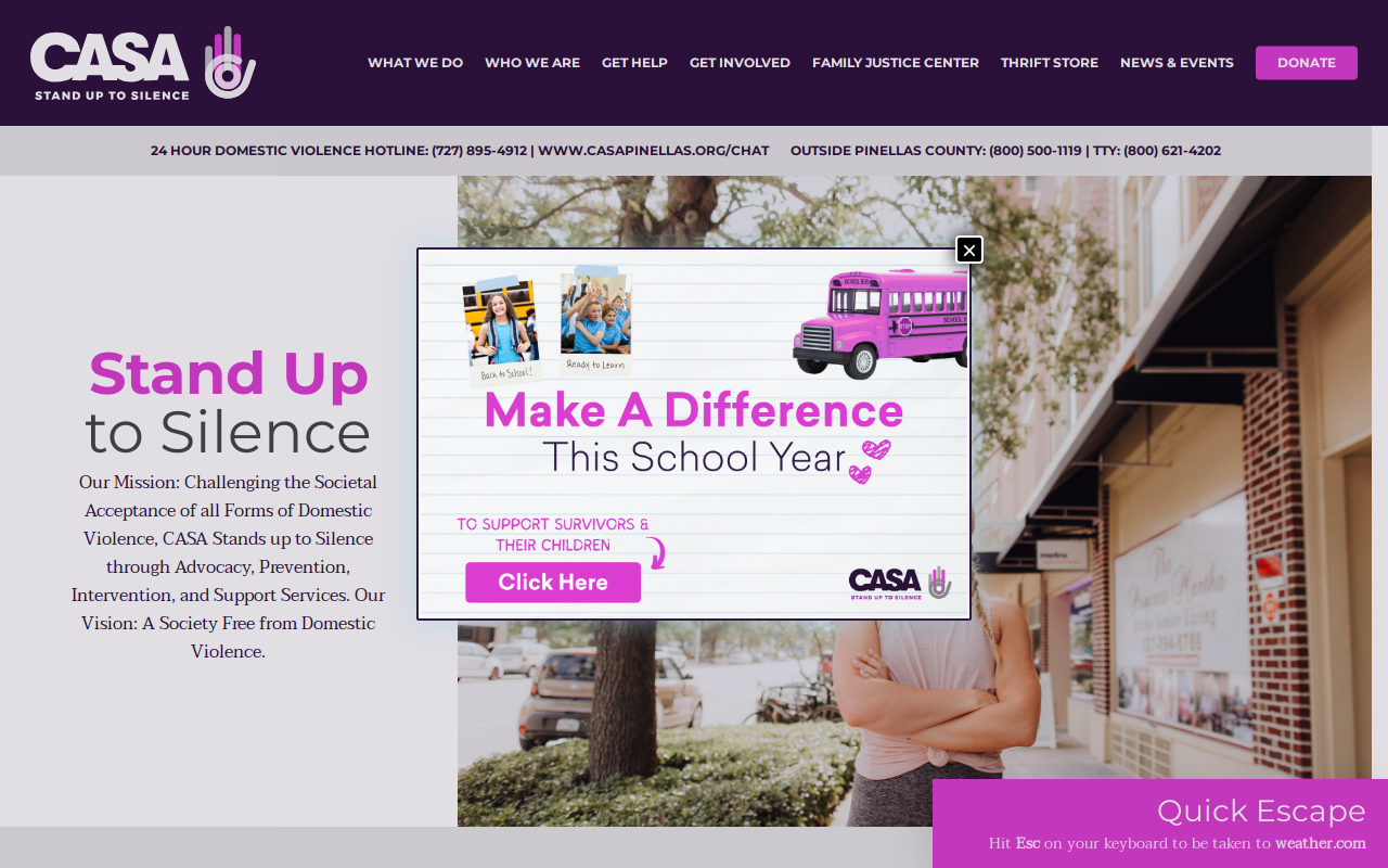 Casa Collection Thrift Shop website preview