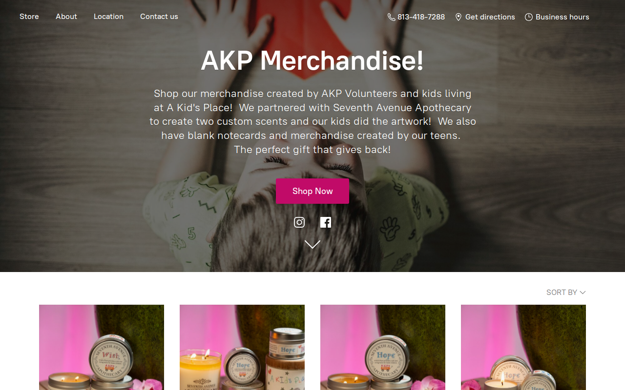 Akp Thrift website preview