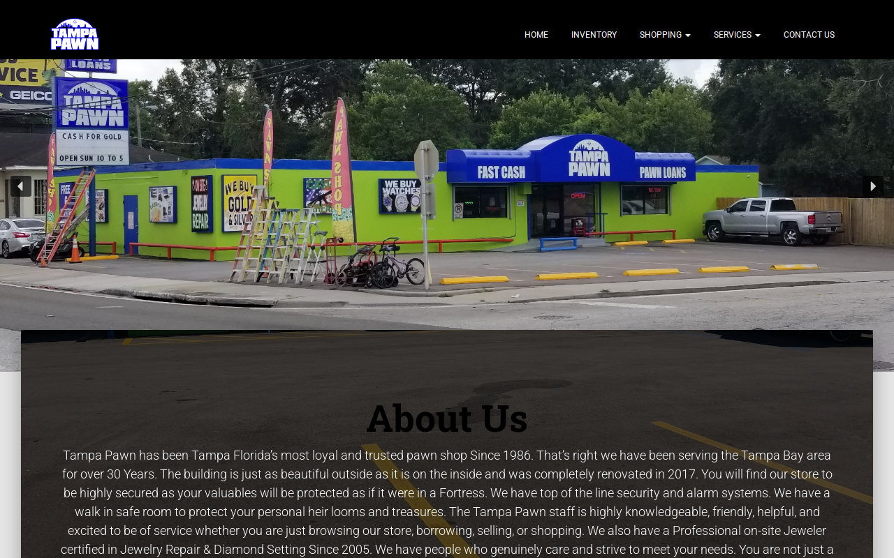 Tampa Pawn website preview