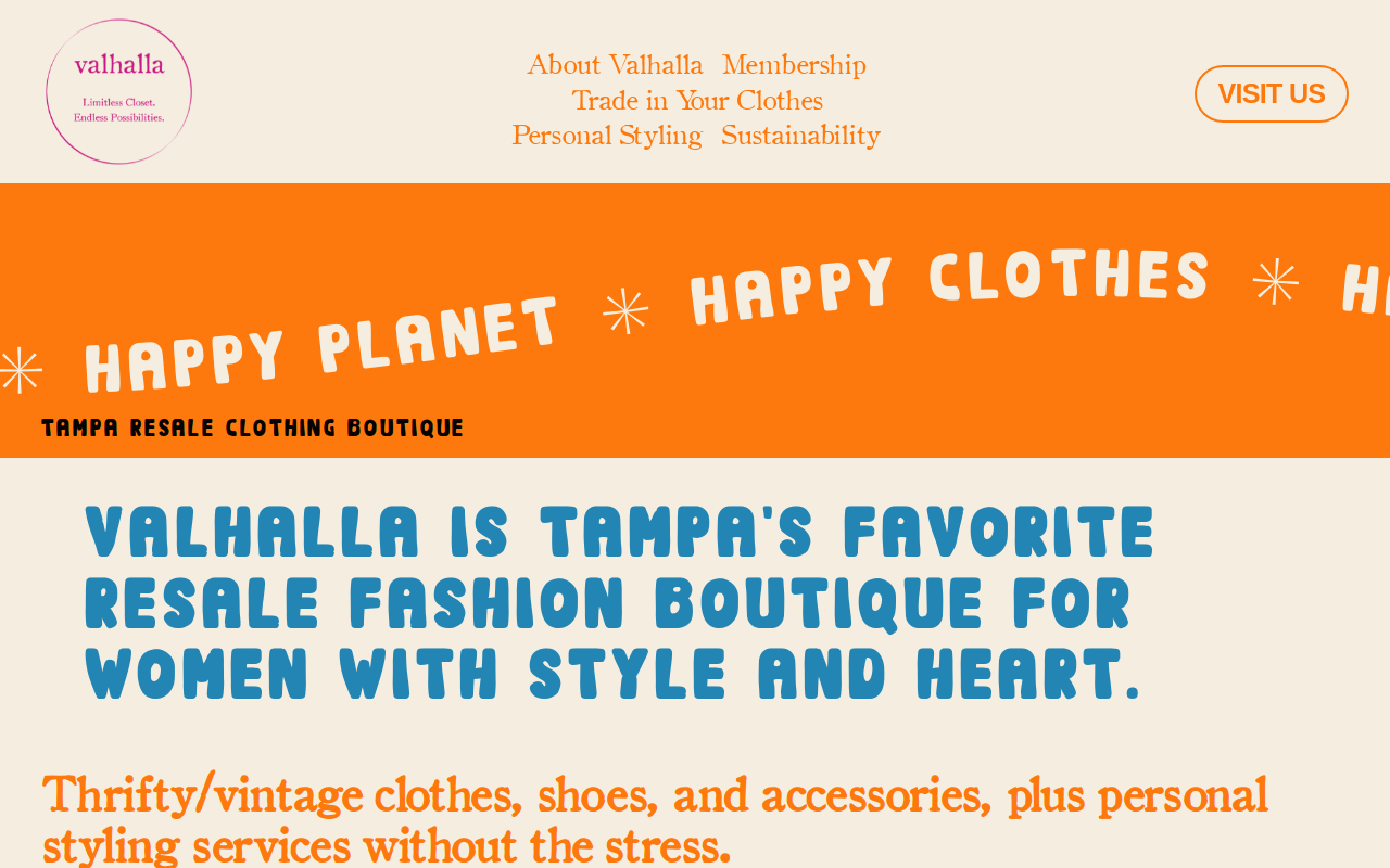 Valhalla Resale website preview