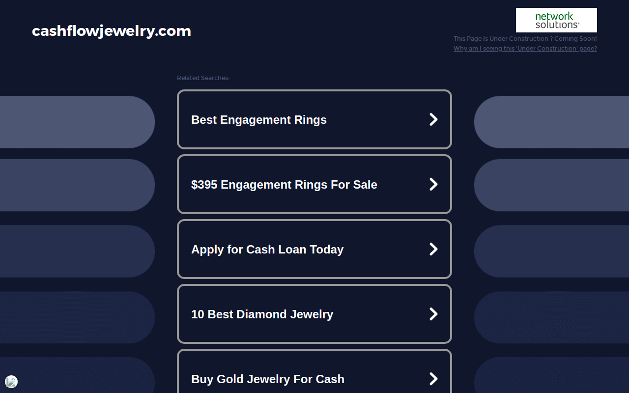 Cash Flow Jewelry & Pawn Shop website preview