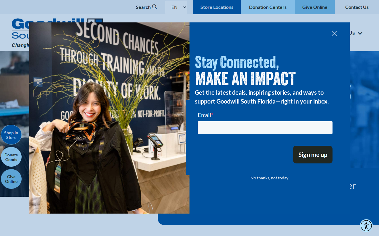 Goodwill - Kendall West Coral Way website preview
