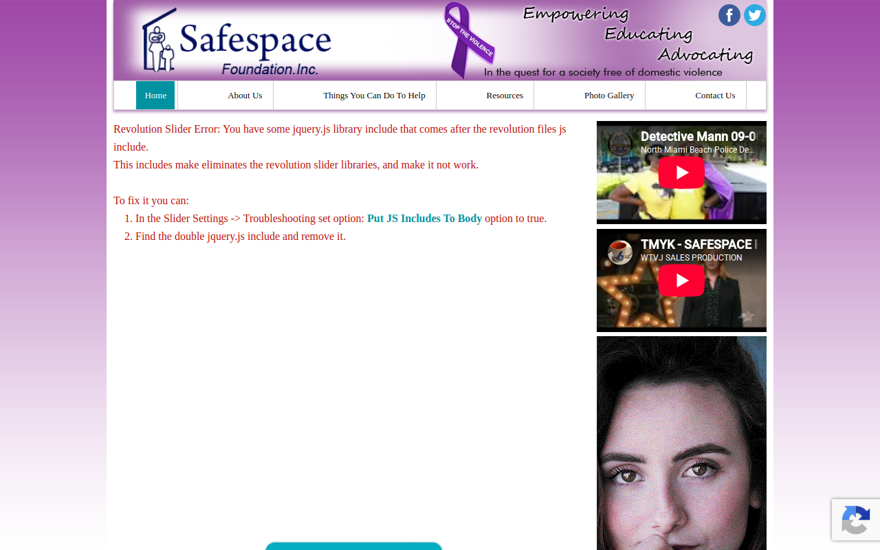 Safespace Thrift Shops website preview