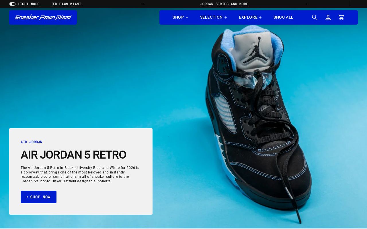Sneaker Pawn Miami website preview