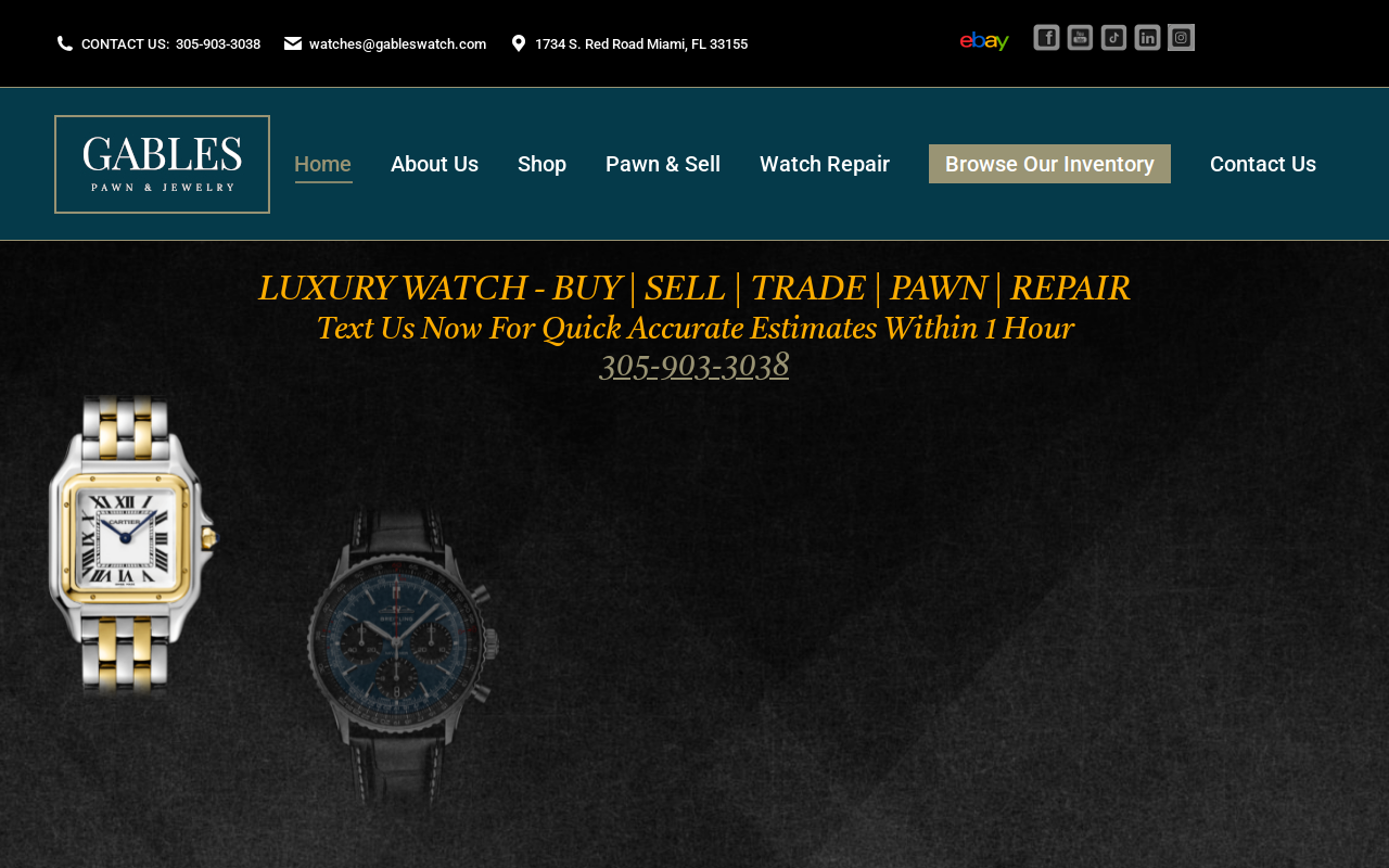 Gables Pawn & Jewelry website preview