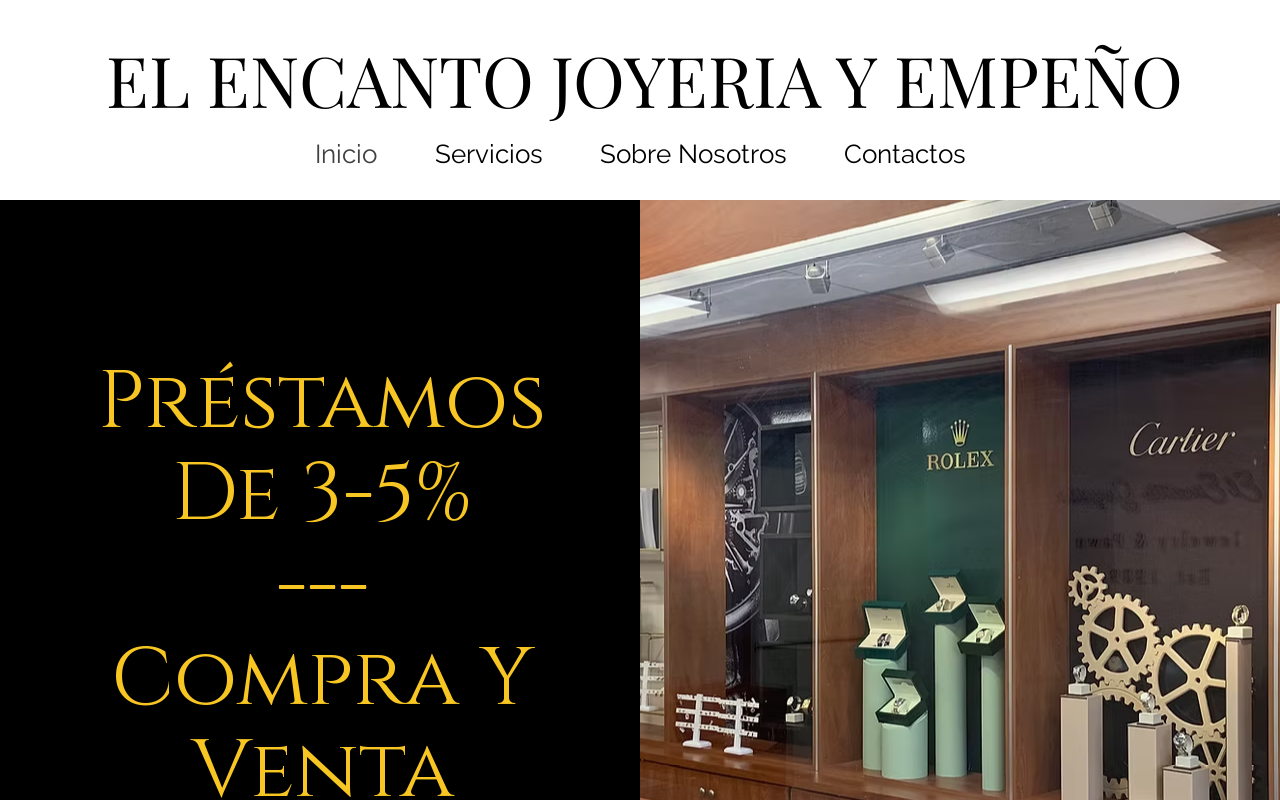 El Encanto Joyeria website preview