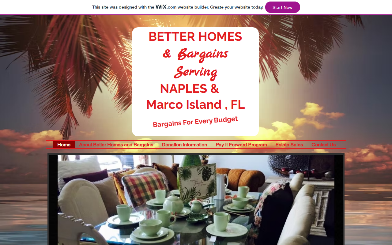 Better Bargains website preview