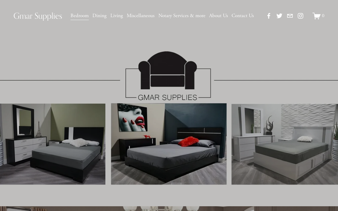 Gmar Supplies, The Second Hand Store website preview