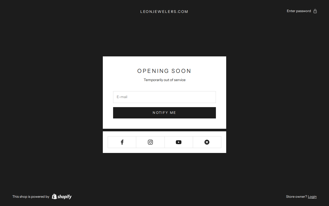 Leon Jewelry #1 website preview
