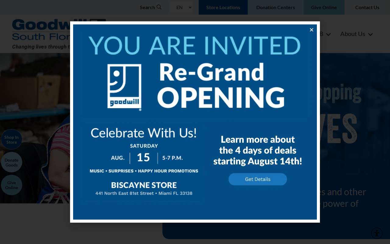 Goodwill - Sunrise/university Drive website preview