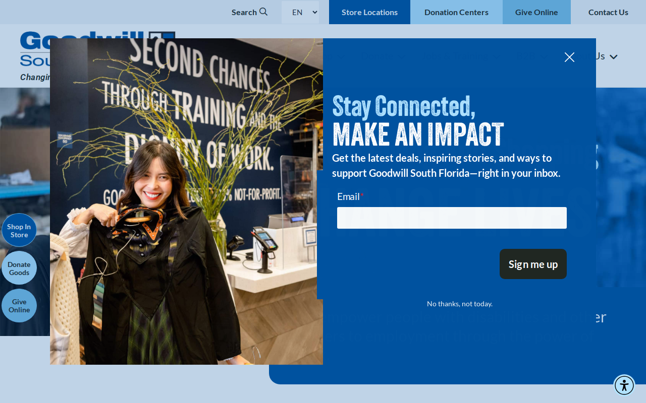 Goodwill - North Miami West Dixie website preview