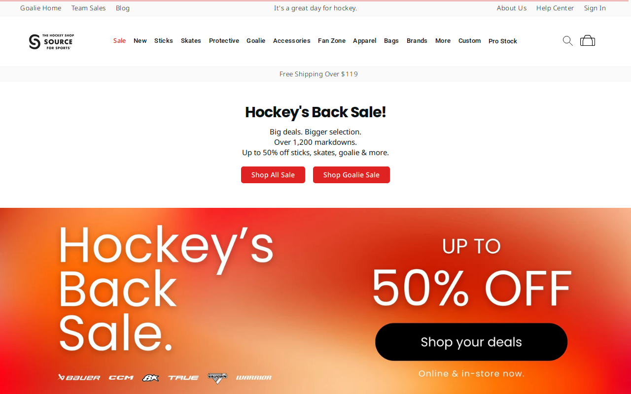 A New Hocke Shoppe website preview