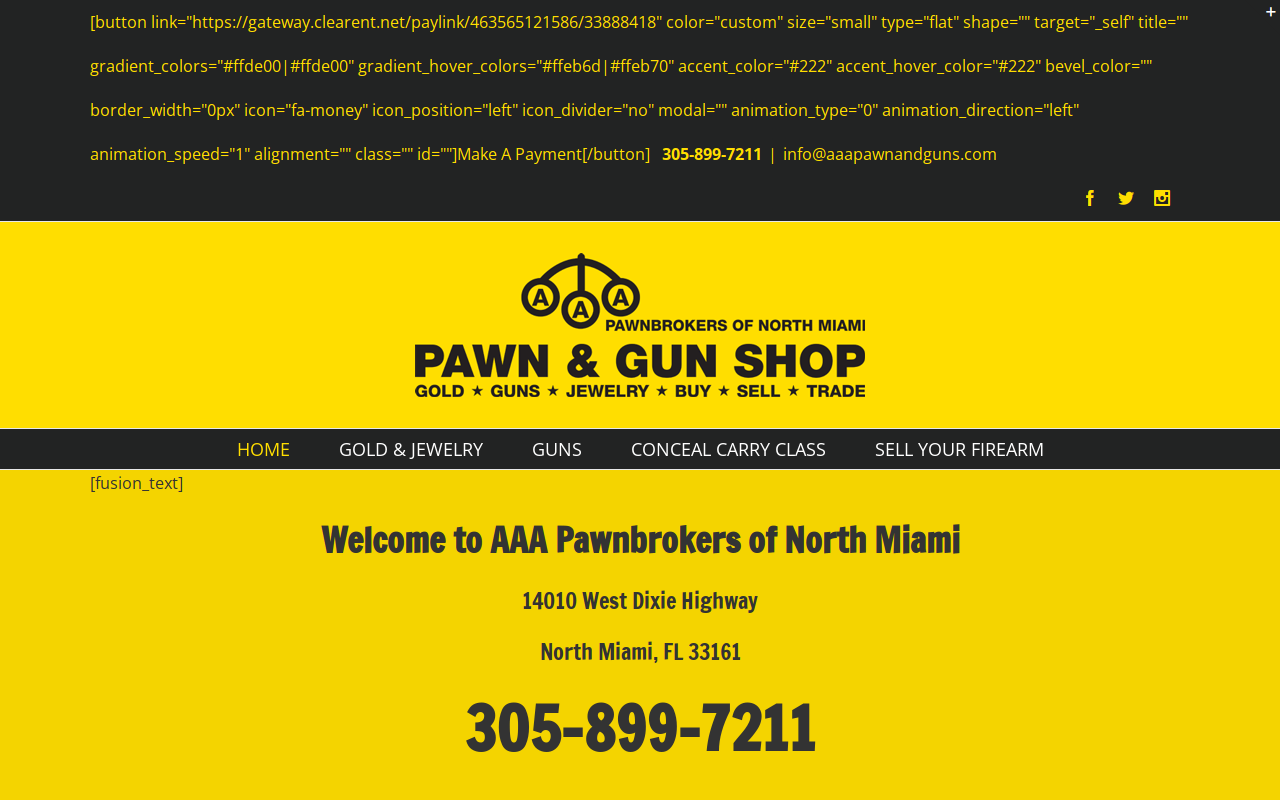 AAA Pawnbrokers of North Miami website preview