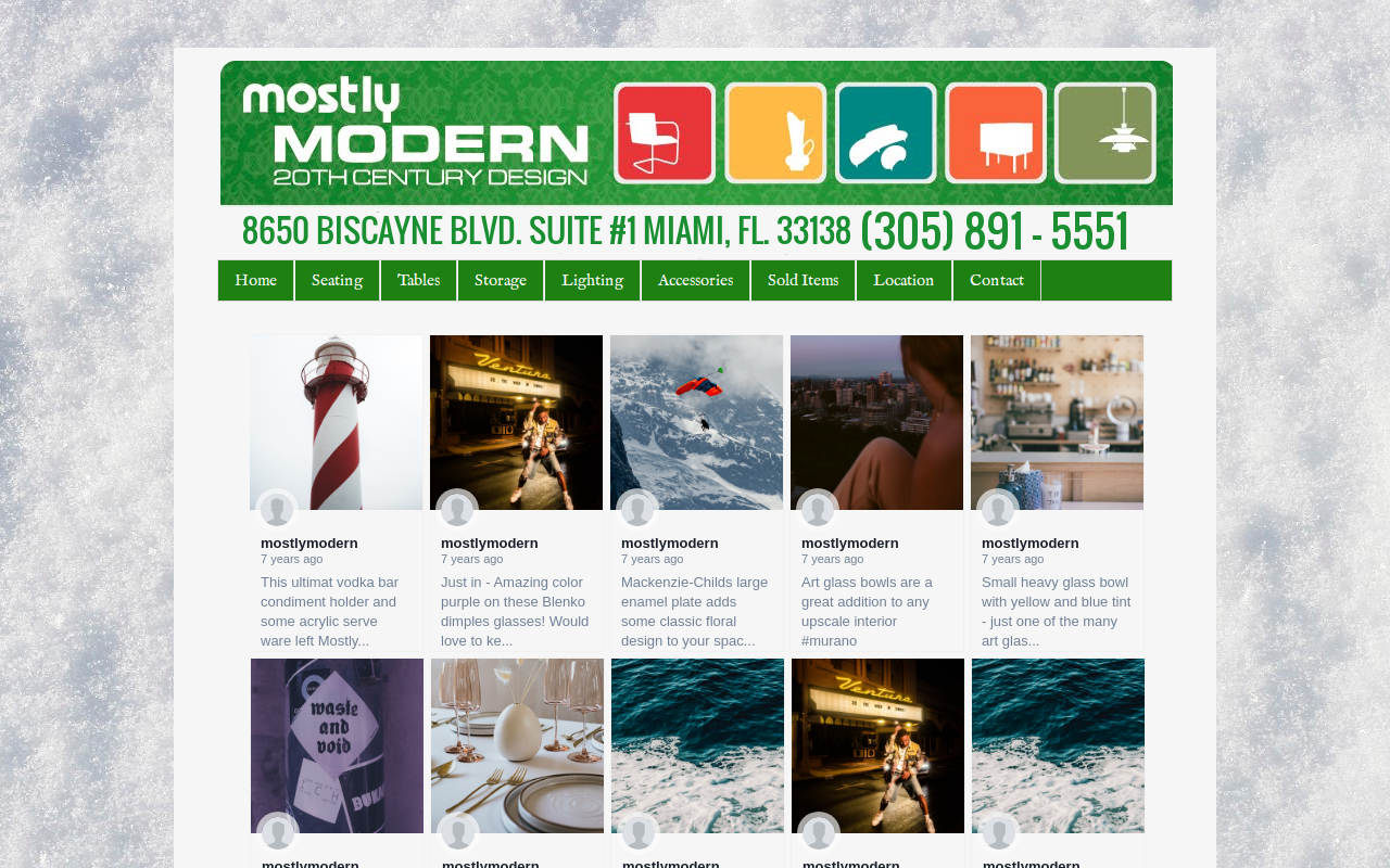 Mostly Modern website preview