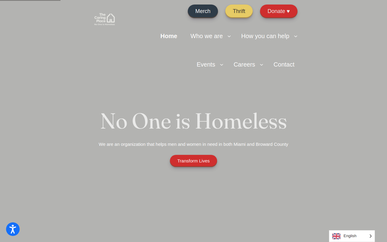 Miami Rescue Mission B website preview