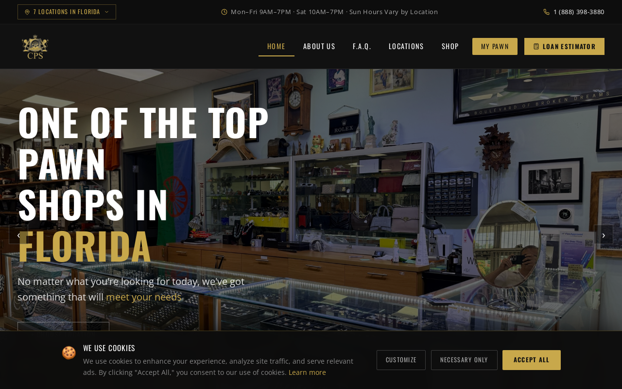 Crown Pawn website preview
