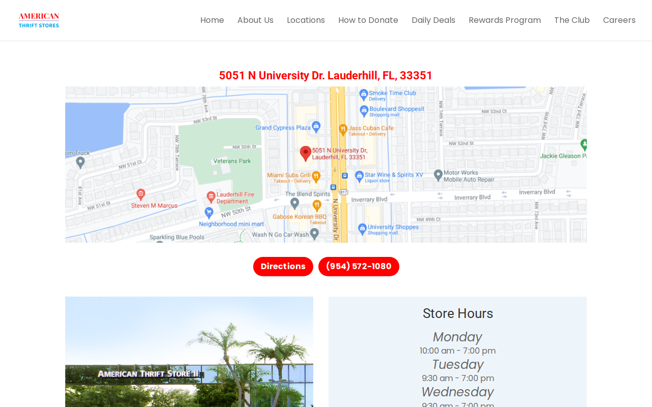 American Thrift Stores website preview