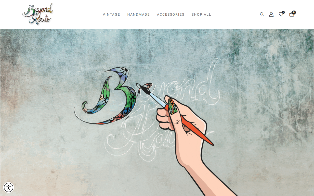 Beyond Haute Vintage website preview