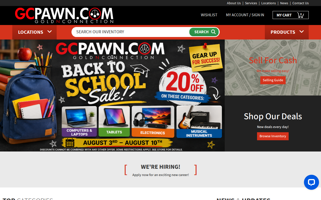 Gc Pawn Fort Lauderdale website preview