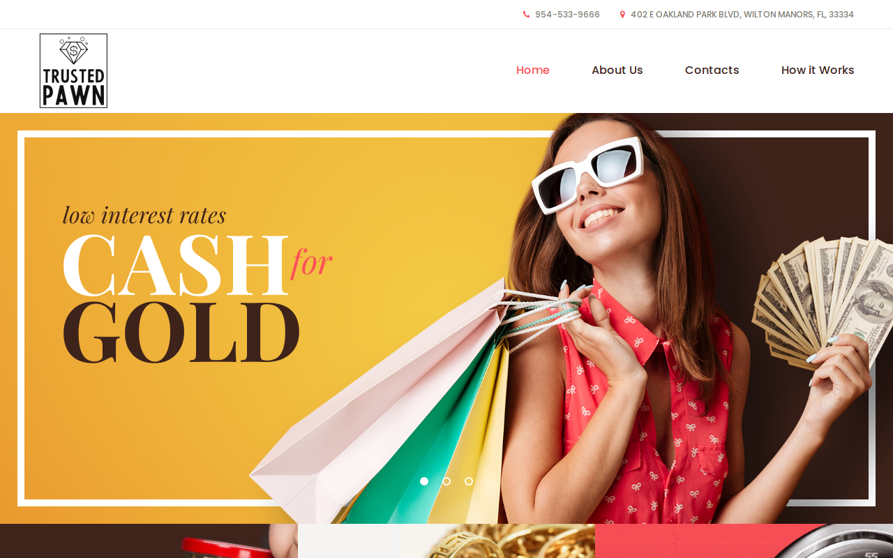 Trusted Pawn Shop website preview