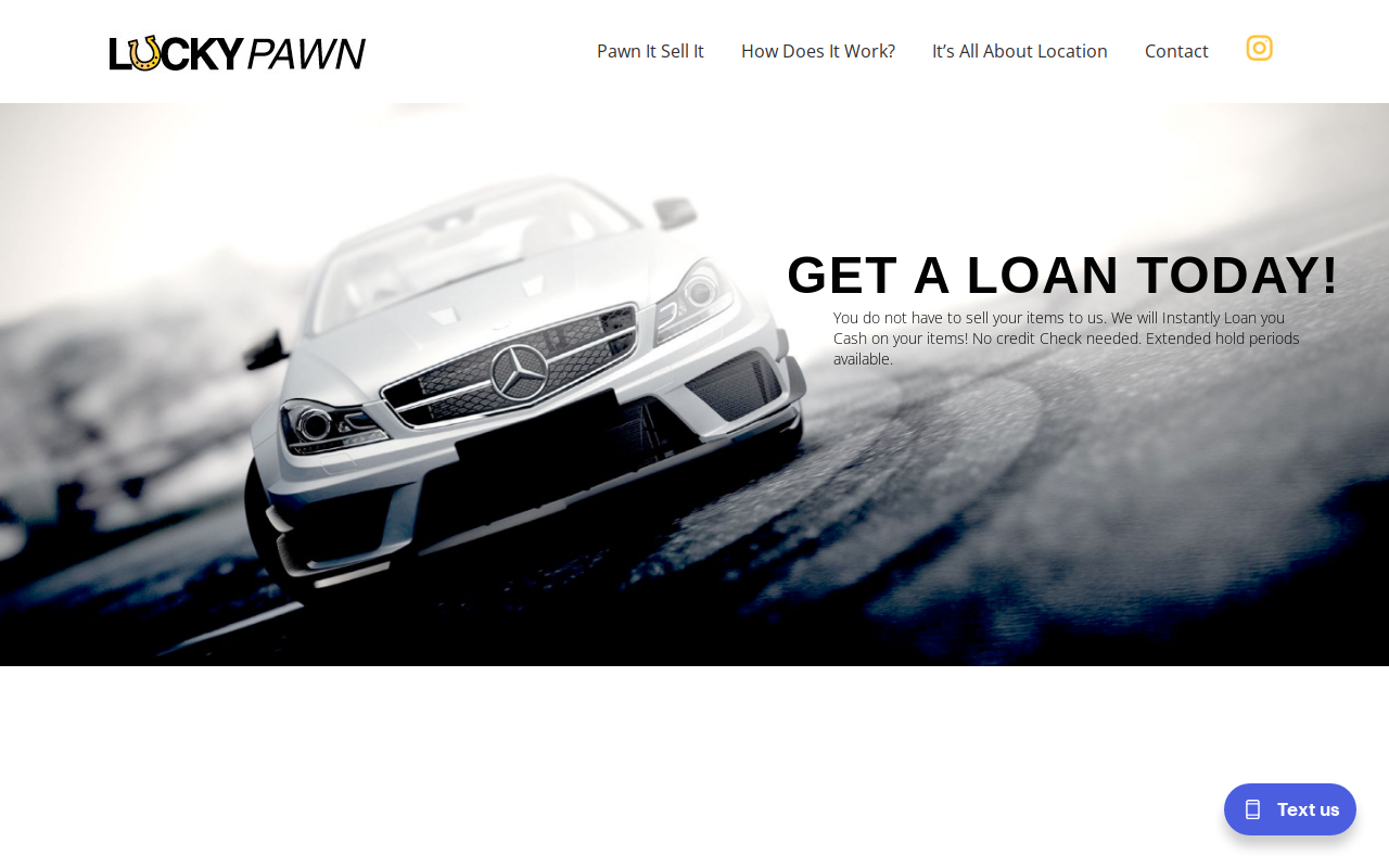 Lucky Pawn and Jewelry website preview
