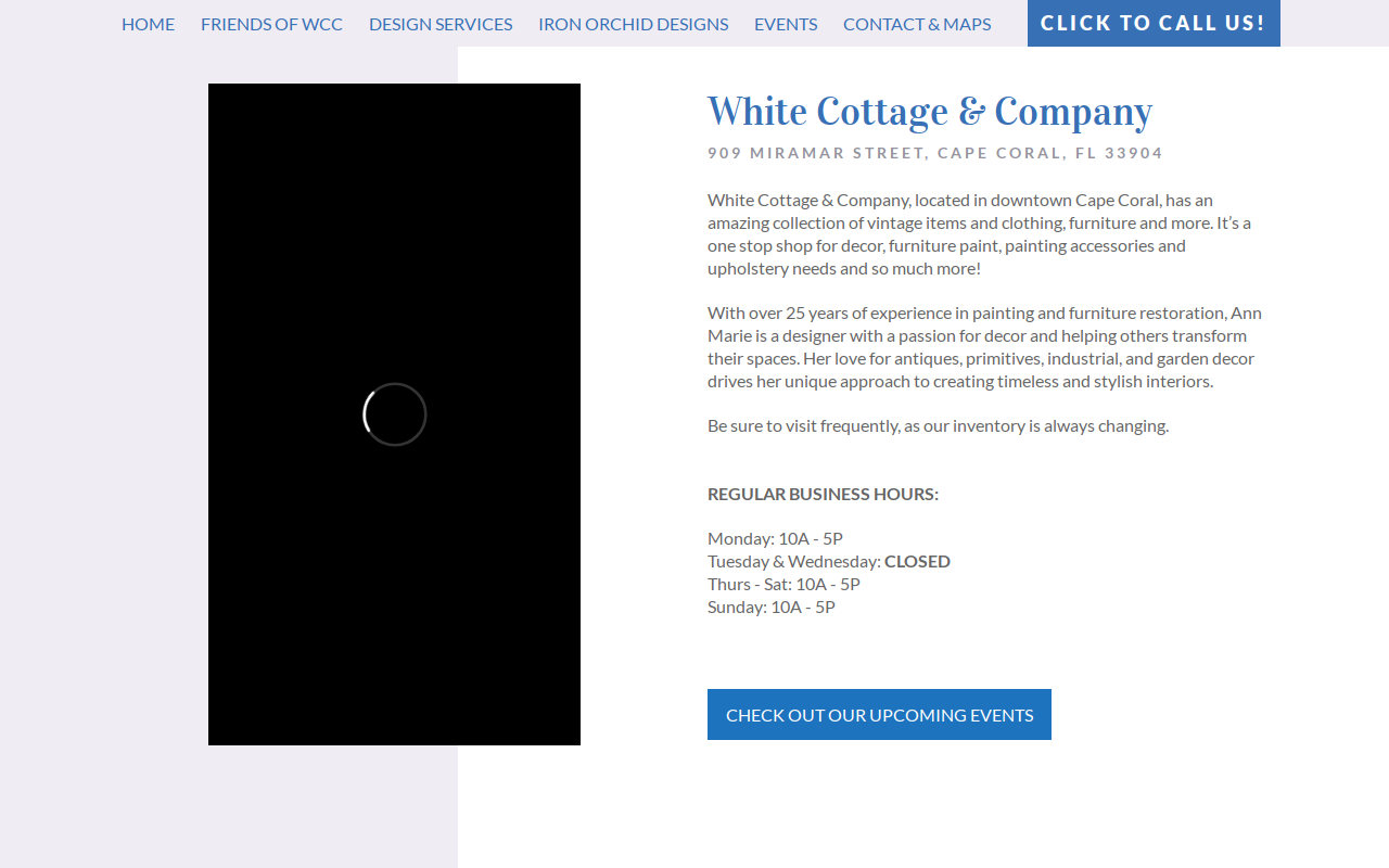 White Cottage & Company website preview