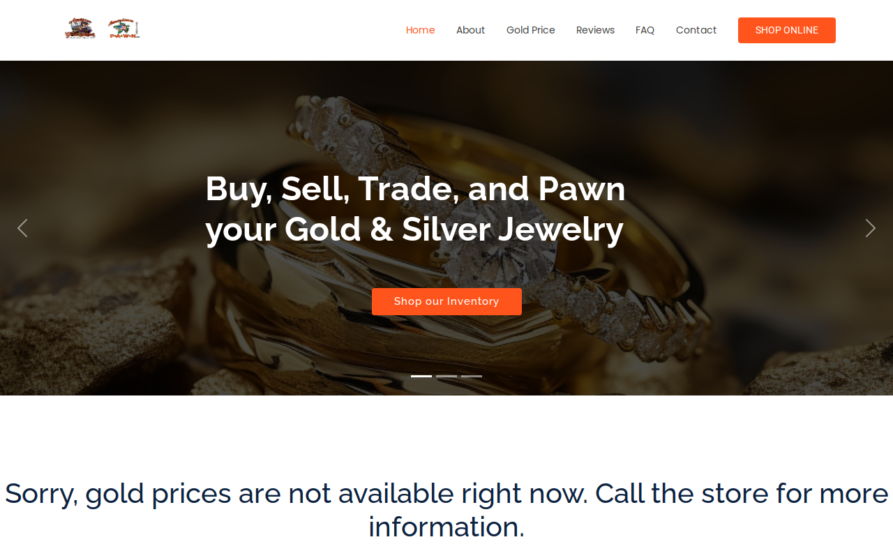 American Gold Miner website preview