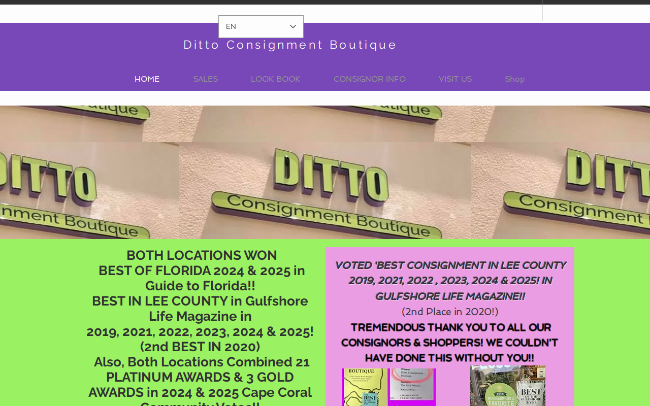 Ditto Boutique website preview