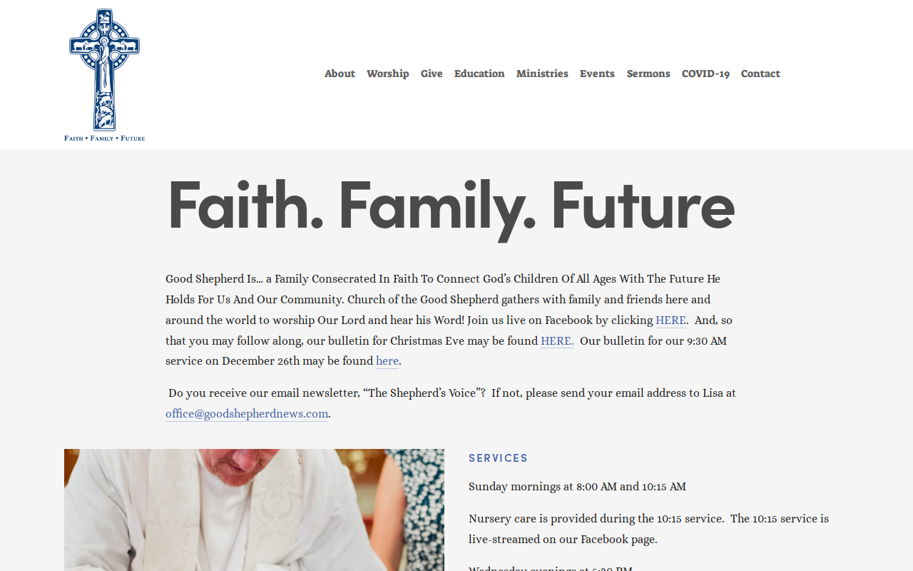 Good Shepherd Thrift Shop website preview