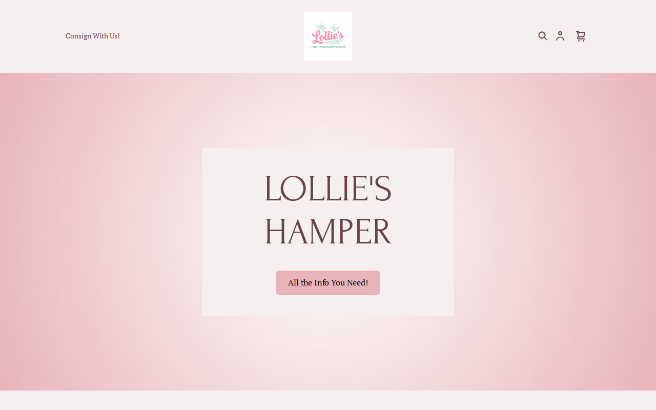 Lollie's Hamper website preview