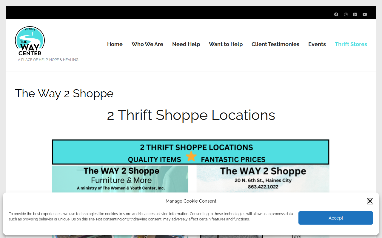WAY 2 Shoppe website preview