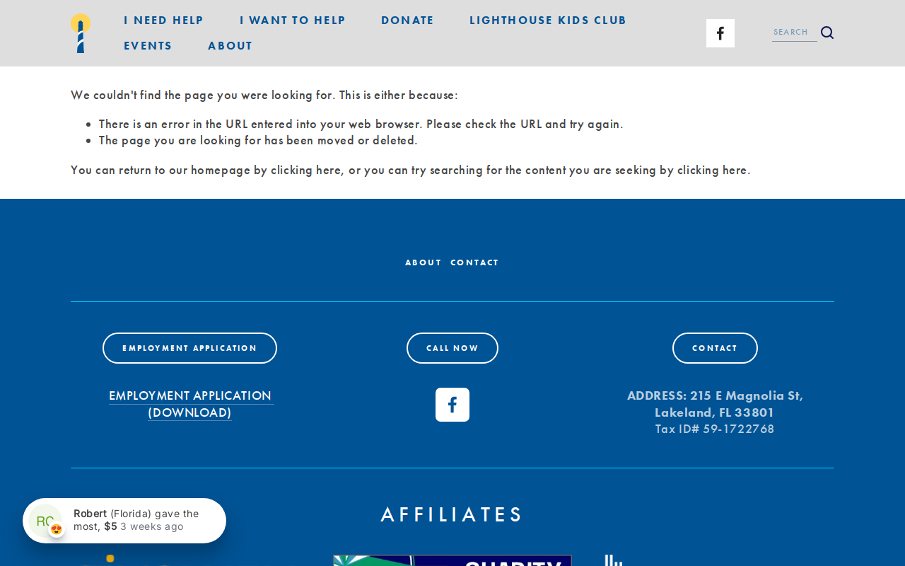 Lighthouse Family Store website preview