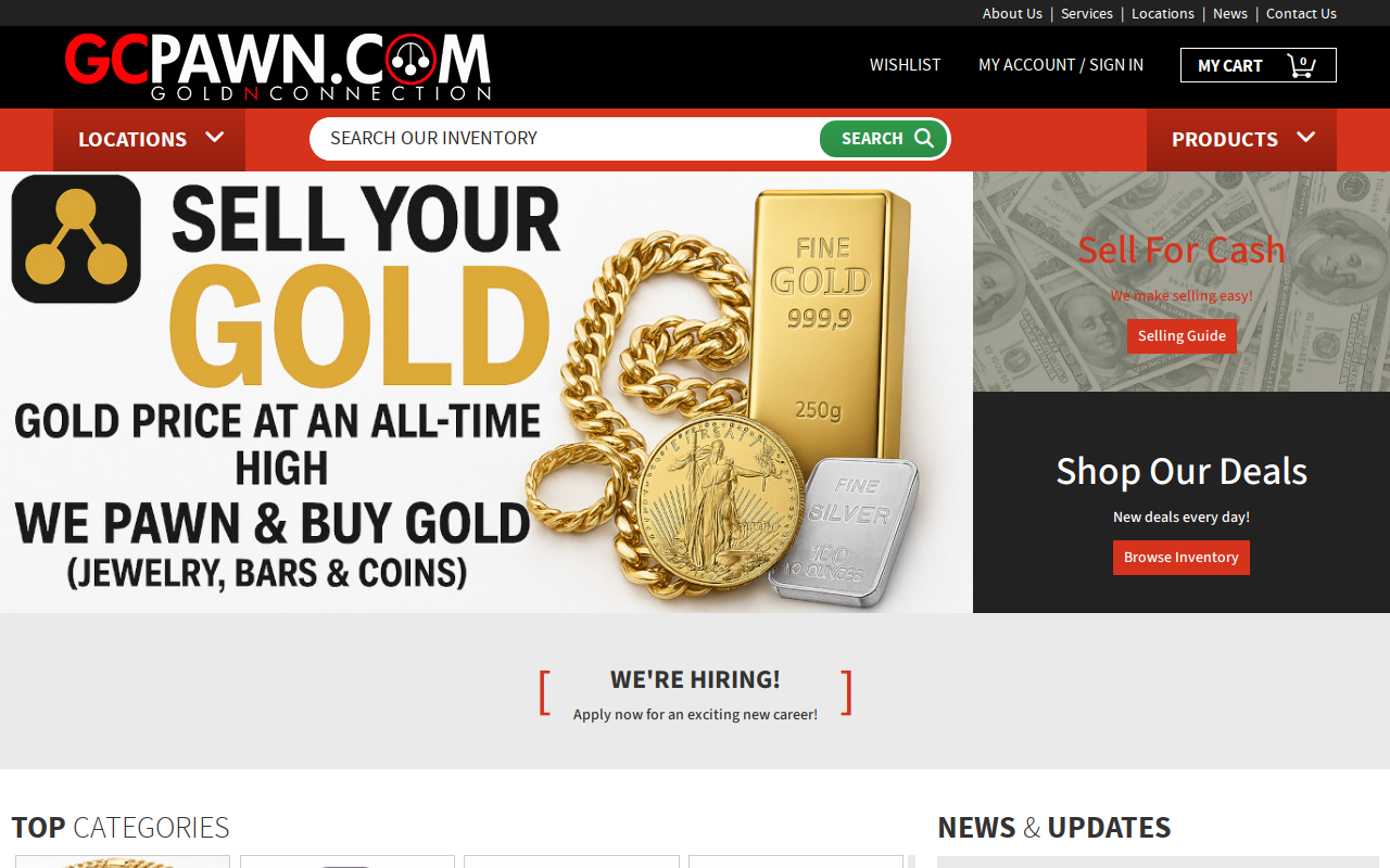 GC Pawn Winter Haven website preview