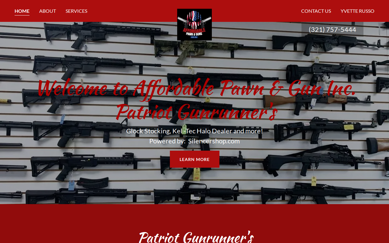 Affordable Pawn & Gun website preview