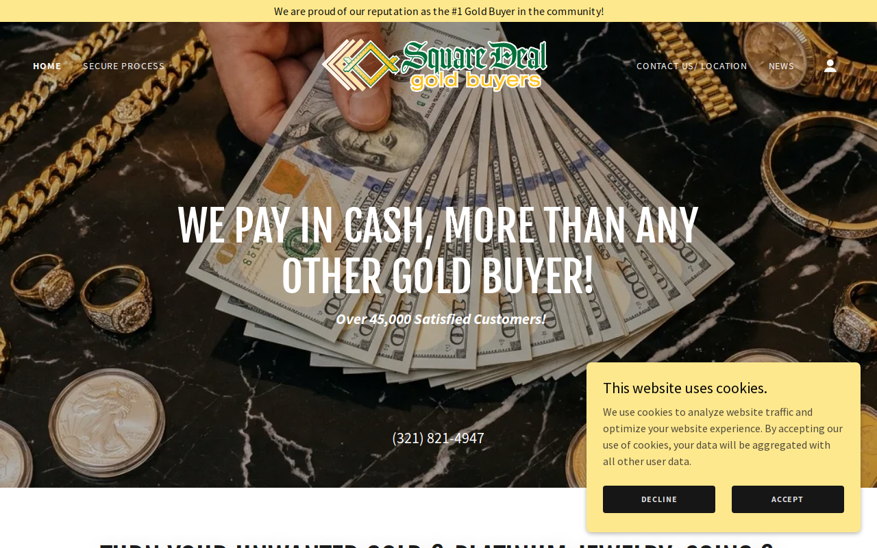 Square Deal Gold Buyers website preview